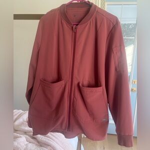 Figs Women's Mauve Bellery Scrub Jacket